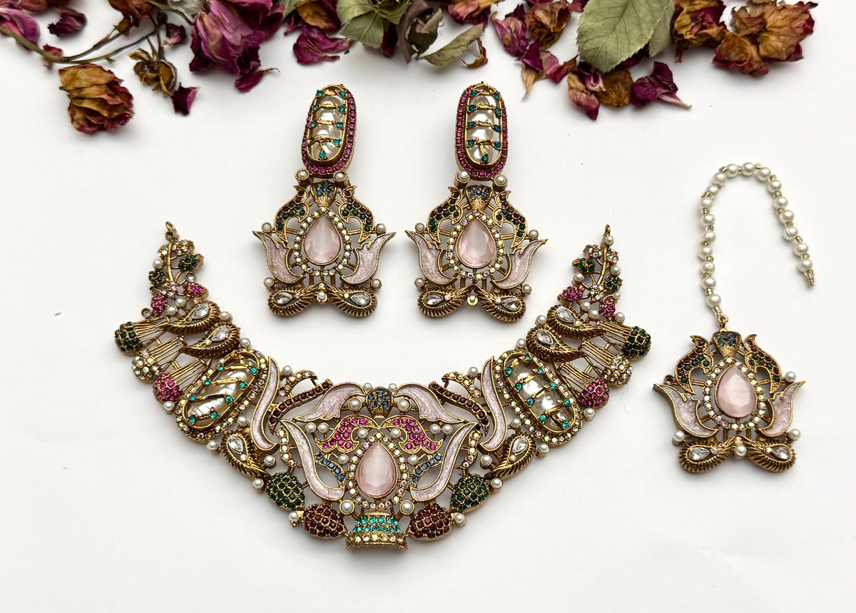 Turkish Mahnoor Necklace set