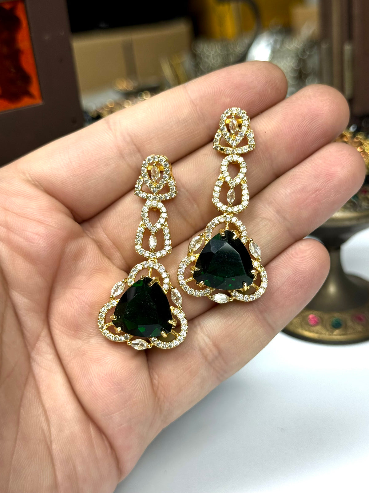 American Diamond 1 karat Earrings