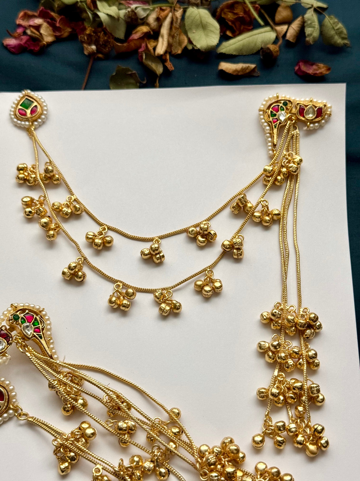 Premium Kashmiri Brass Made Earrings With Sahara