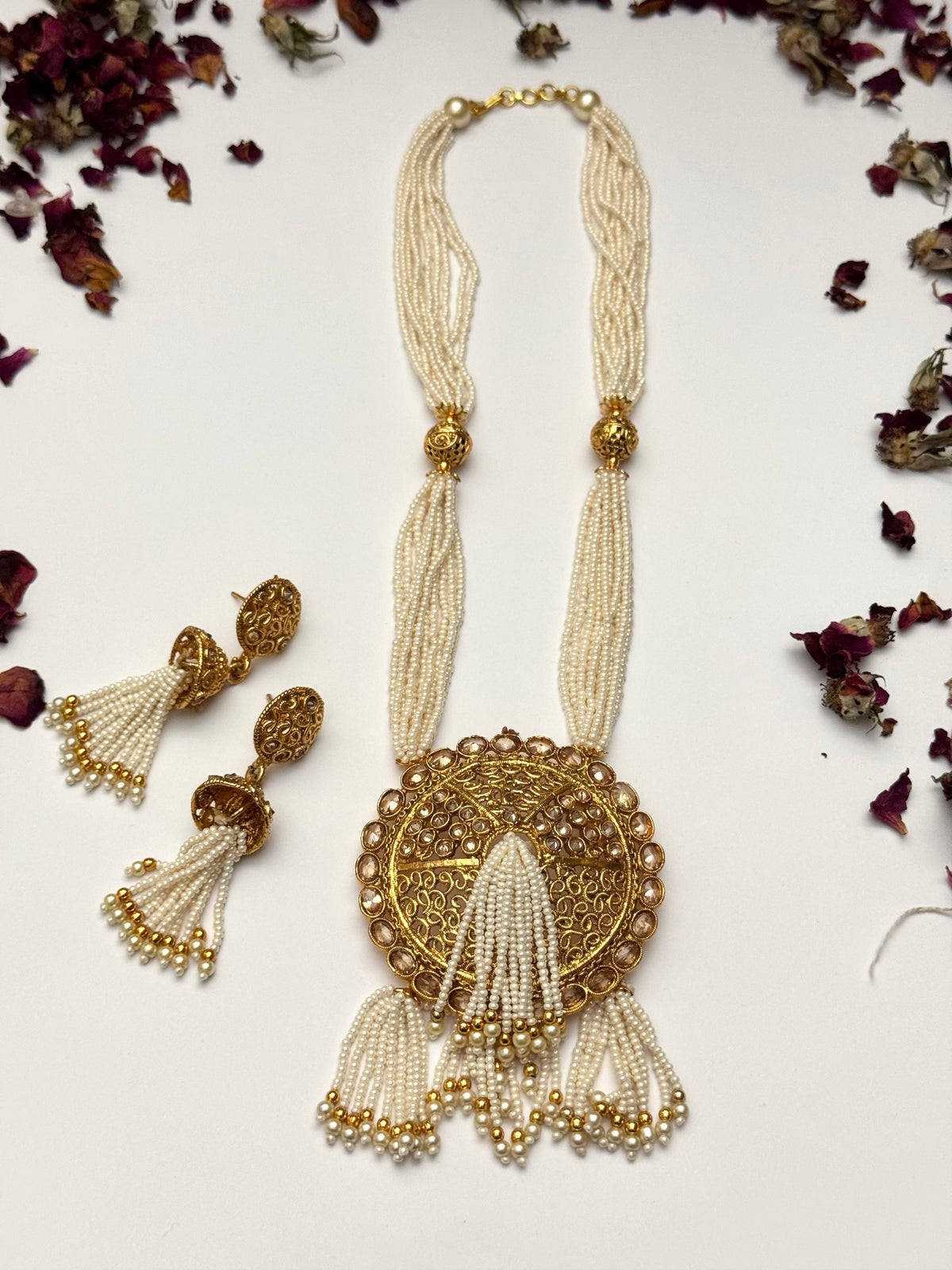 Rajwadi Moti Mala set