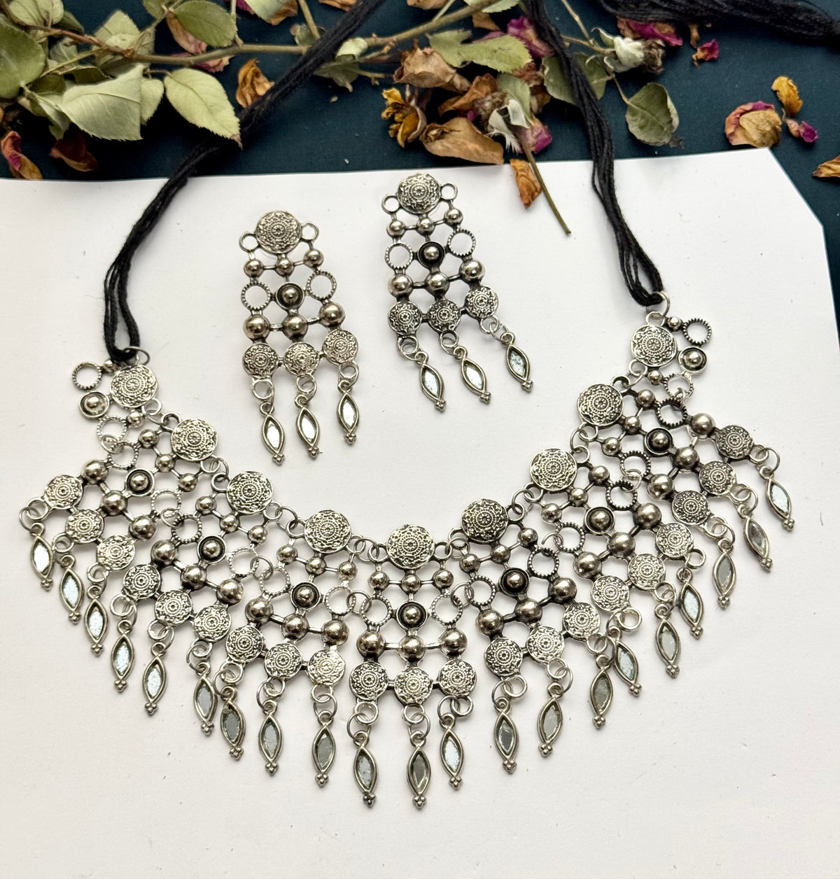 Oxidised Necklace set