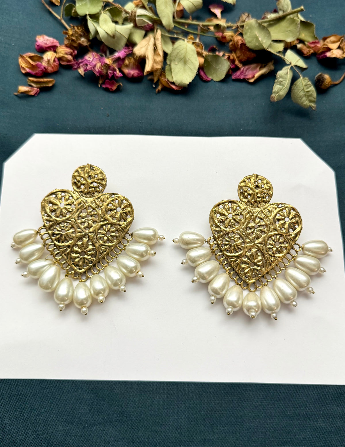 Boho Tribal Statement Earrings | Antique Finish Ethnic Drop Earrings for Women