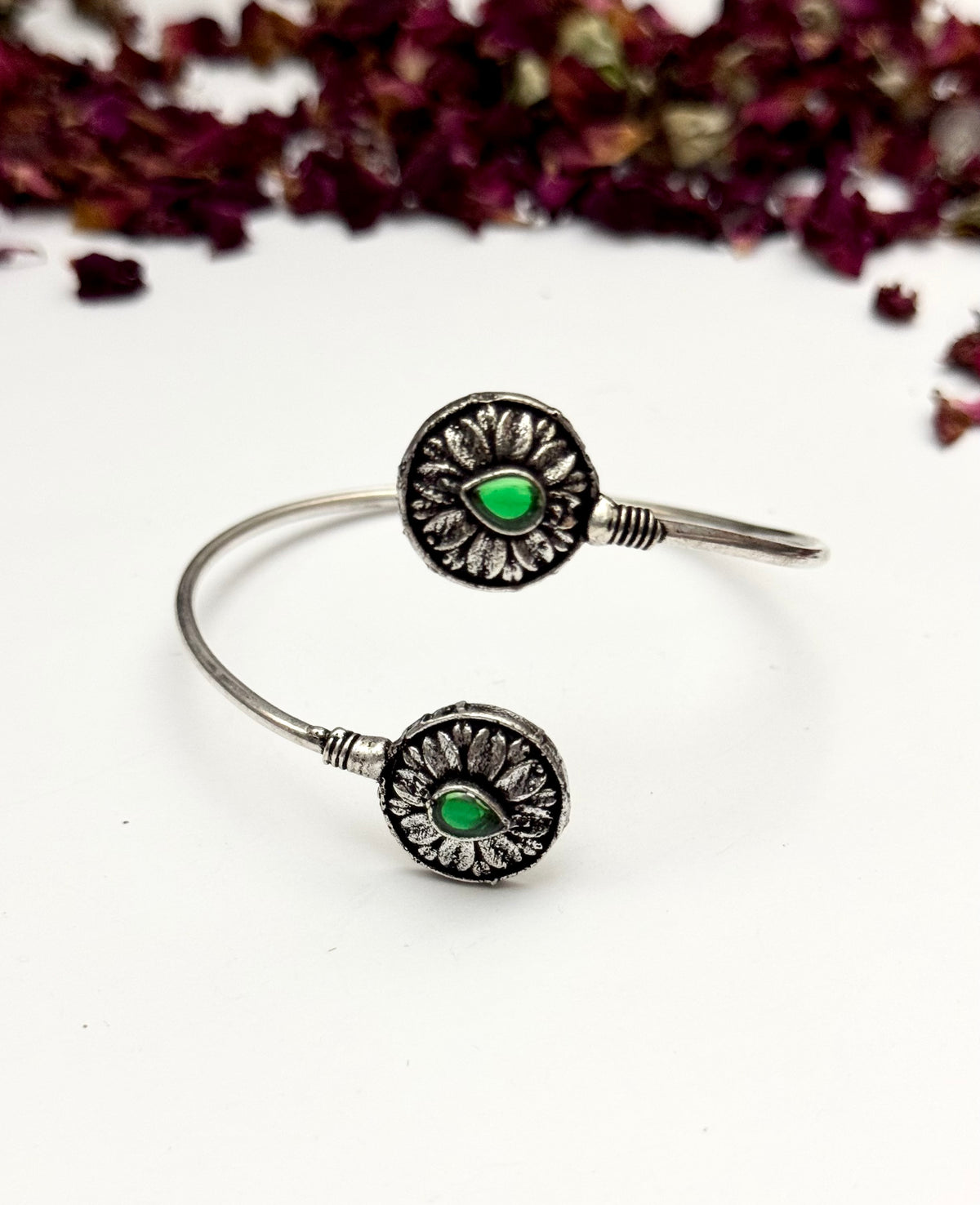 Premium oxidised Adjustable bangle