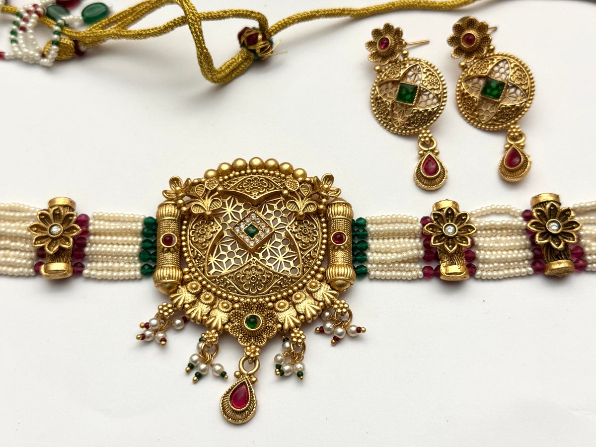Rajwadi Pendant & Choker Collection