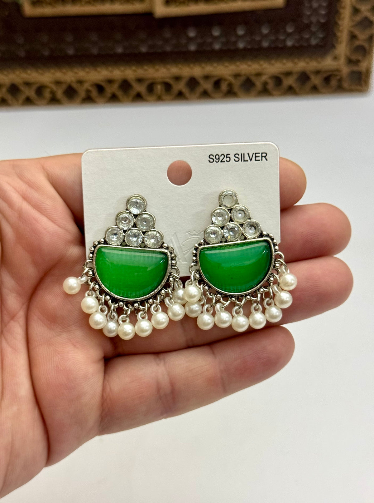 Chinese in budget Oxidised Earrings