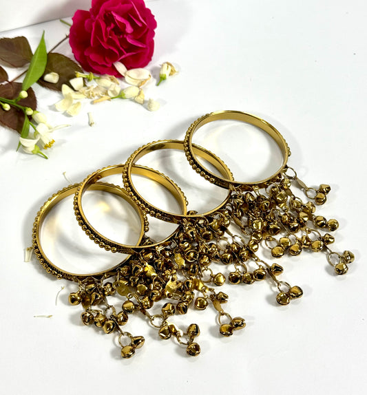 Oxidised Latkan Bangles size ( 2.6 sawa 2 )