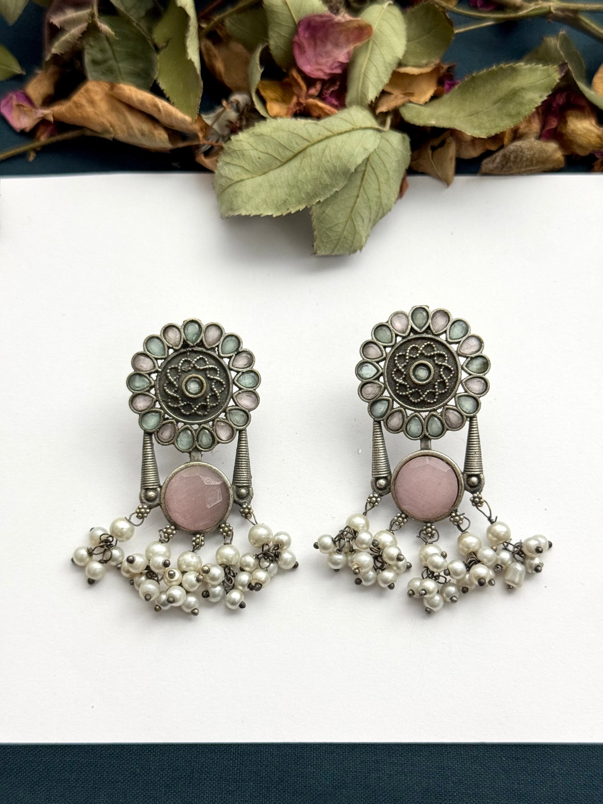 Premium Brass made Oxidised Earrings