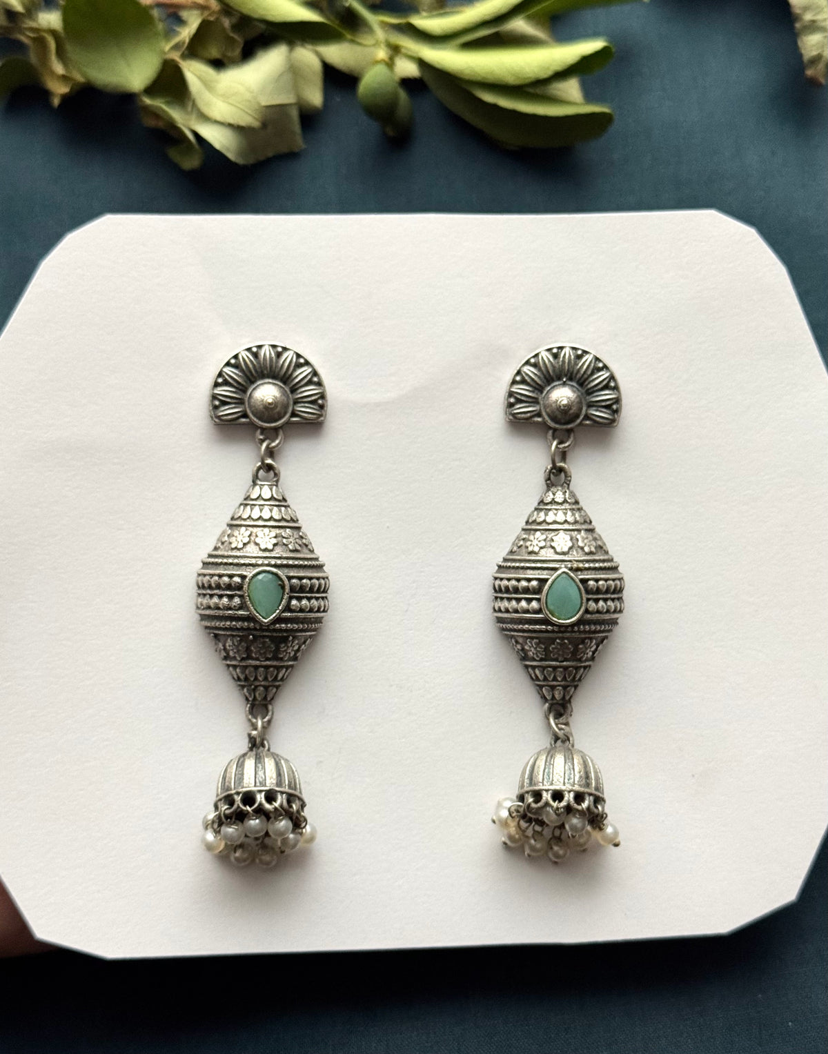 Premium brass made Oxidised jhumka