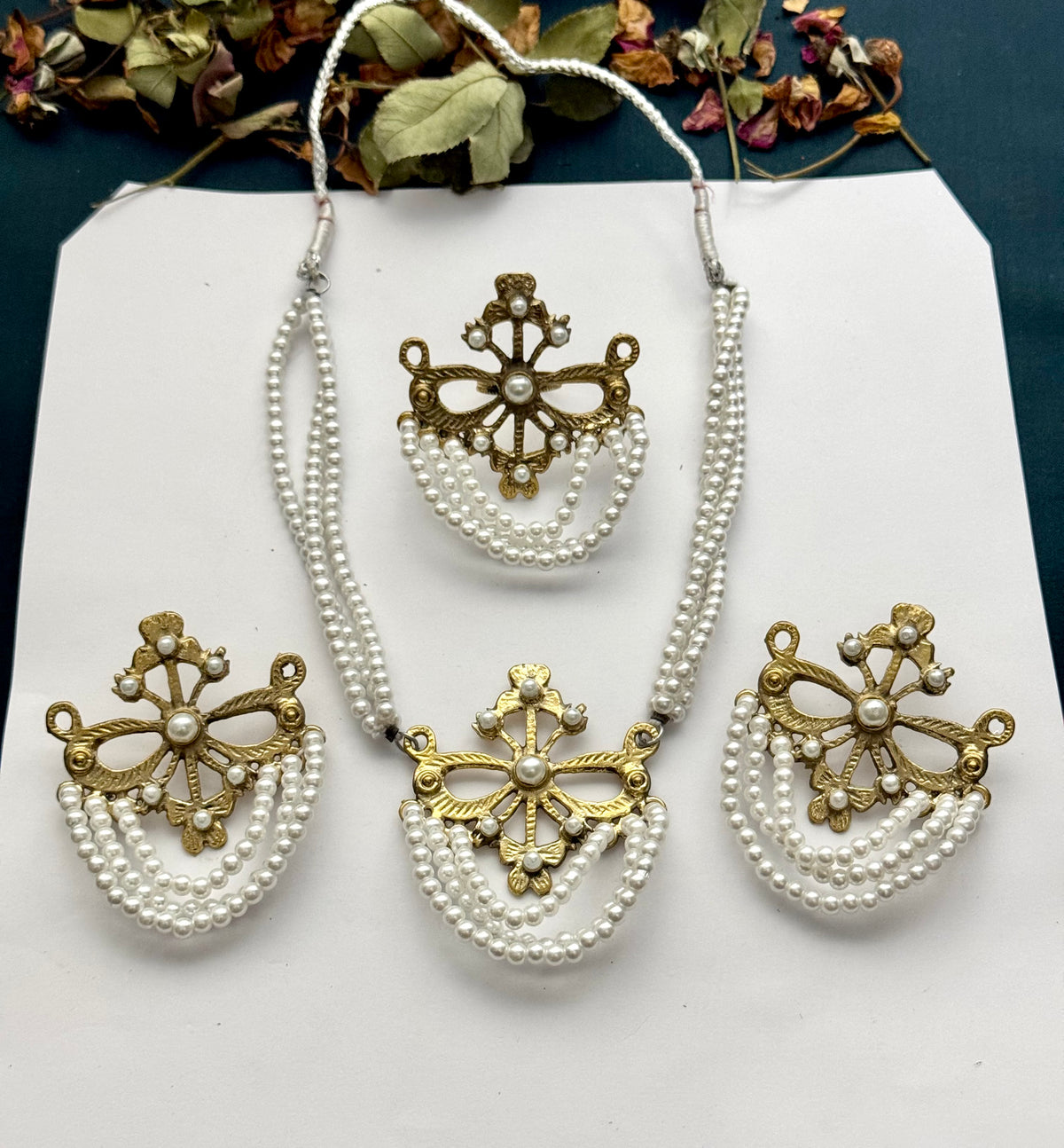 Boho Tribal Statement set | Antique Finish Ethnic set for Women