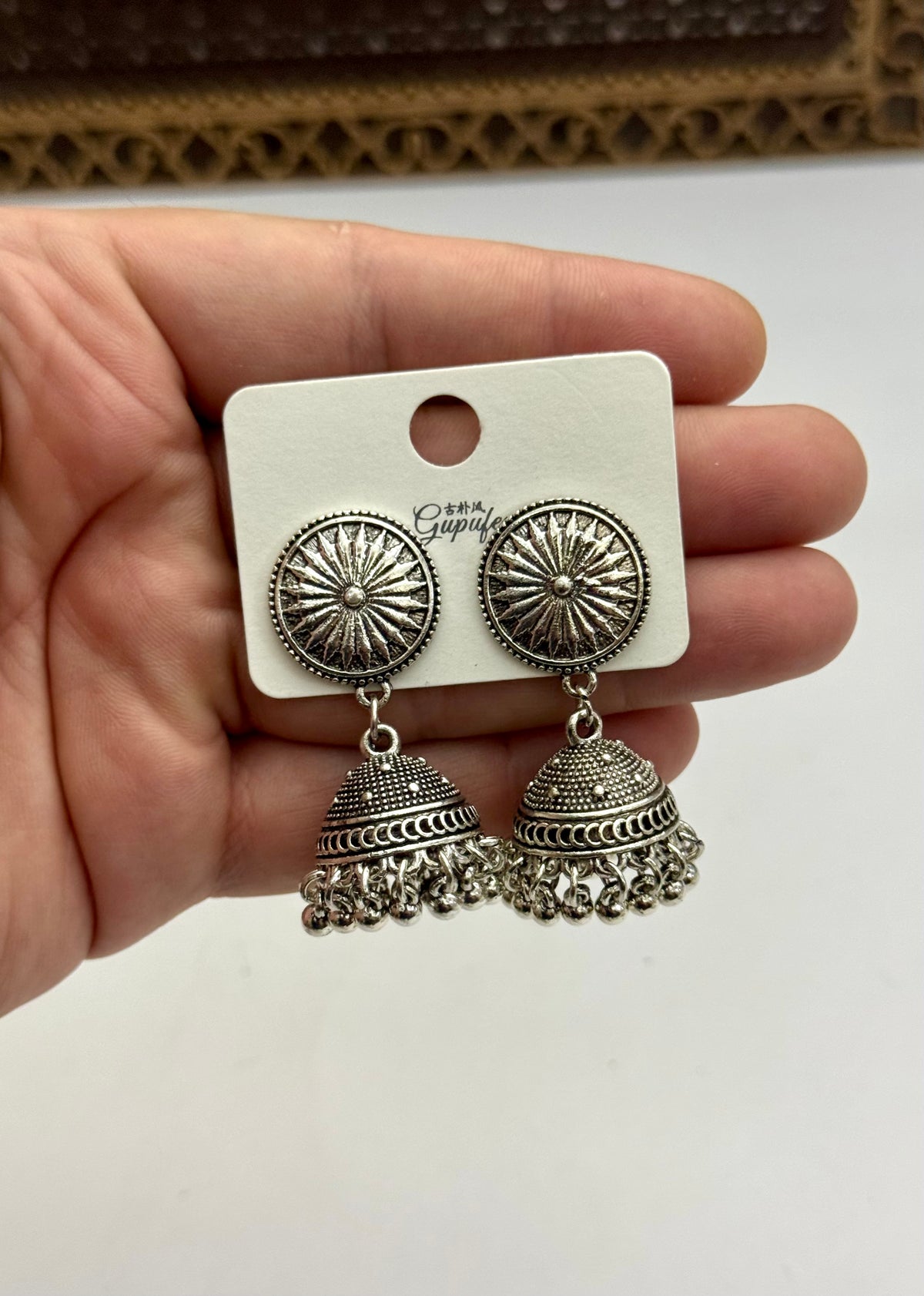 Oxidised small Jhumkies