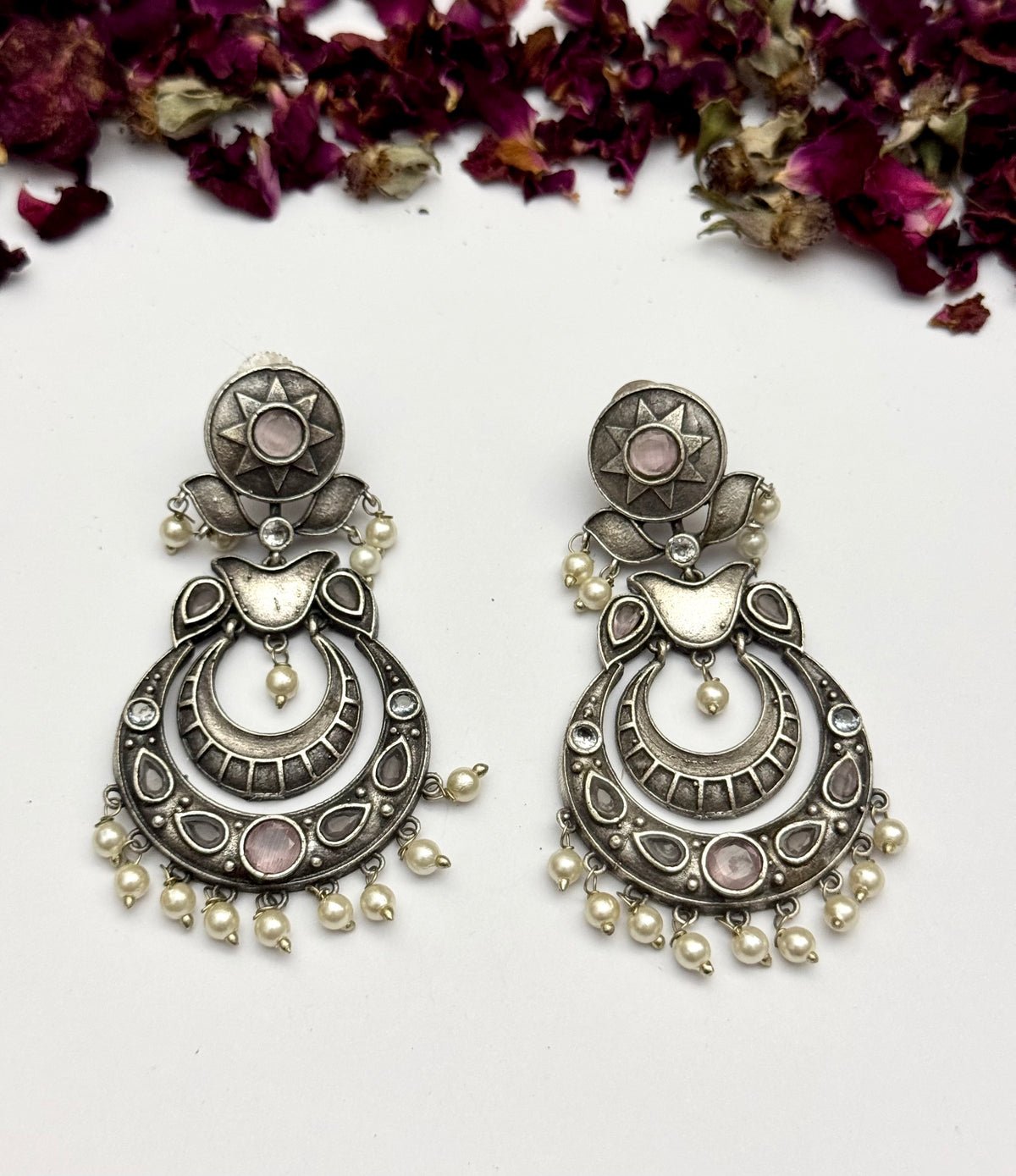 Premium brass made Oxidised Earrings