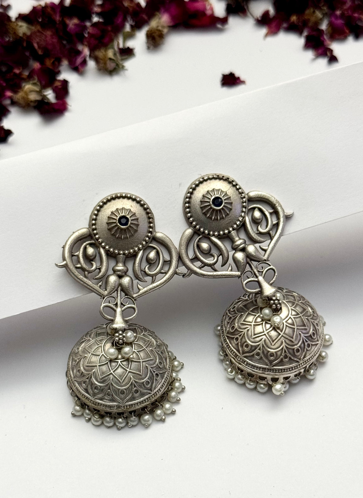 Premium Oxidised Brass made Amara Jhumkas