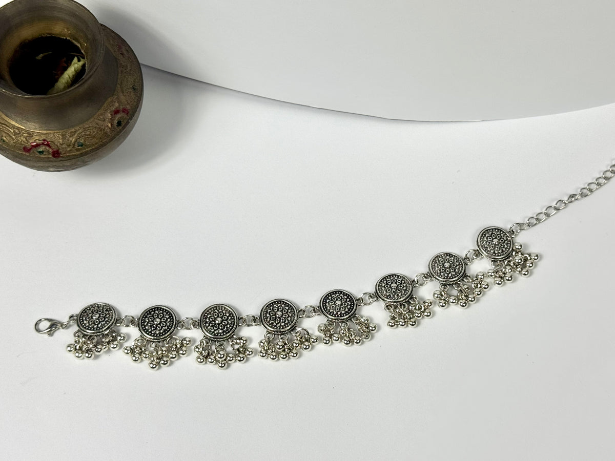 Oxidised German Silver Breslet