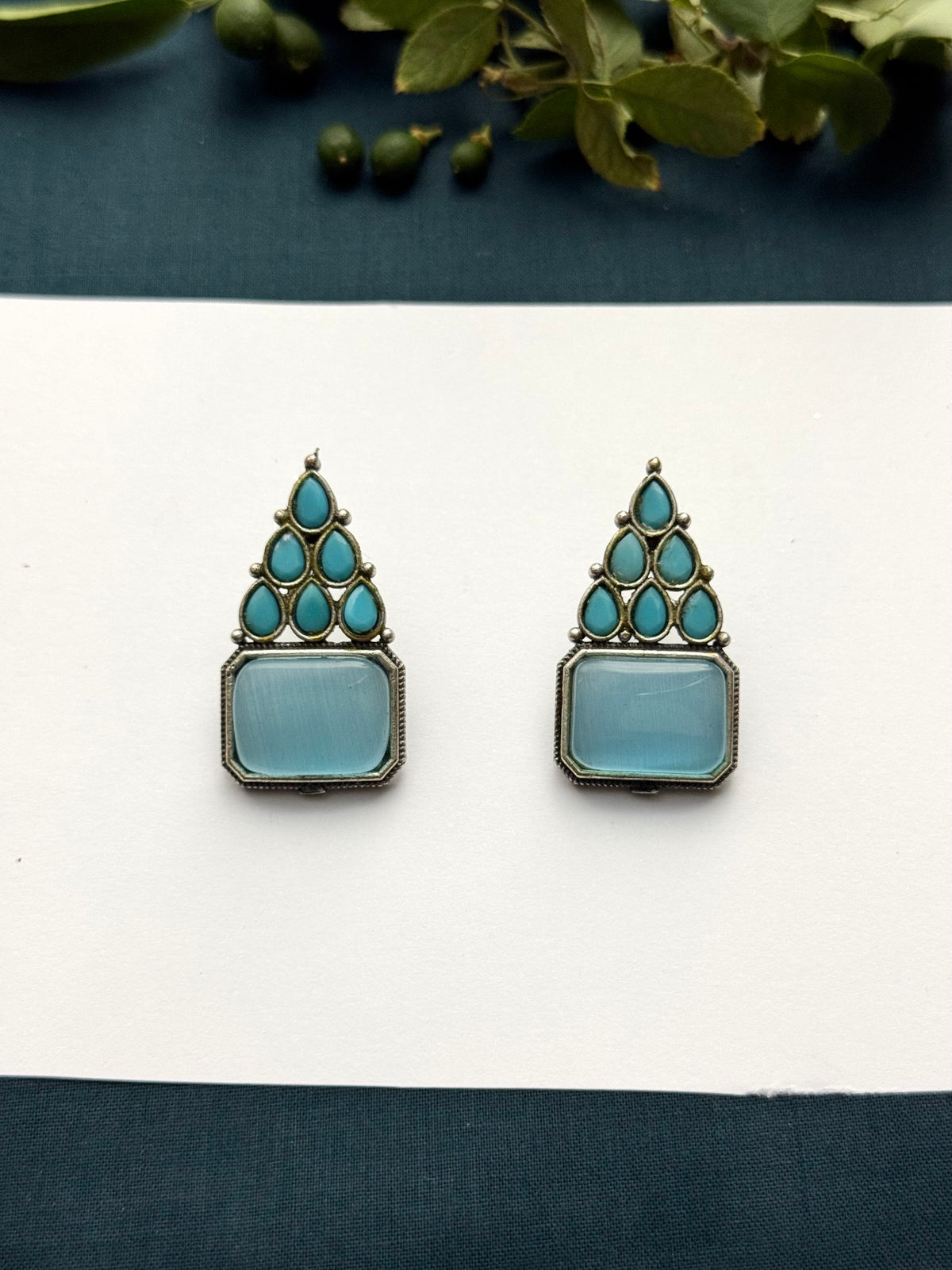 Premium oxidised Brass Made Designer Earrings