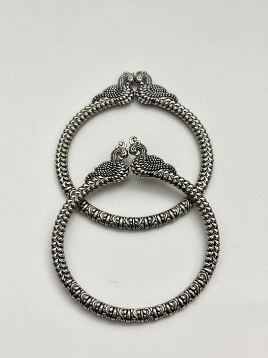 Oxidised Bird Bangle pair 1650