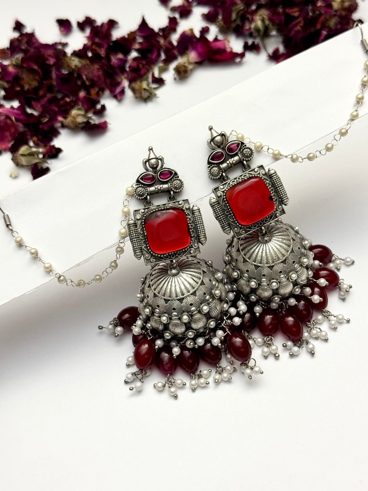Premium oxidised Brass made Jhumka