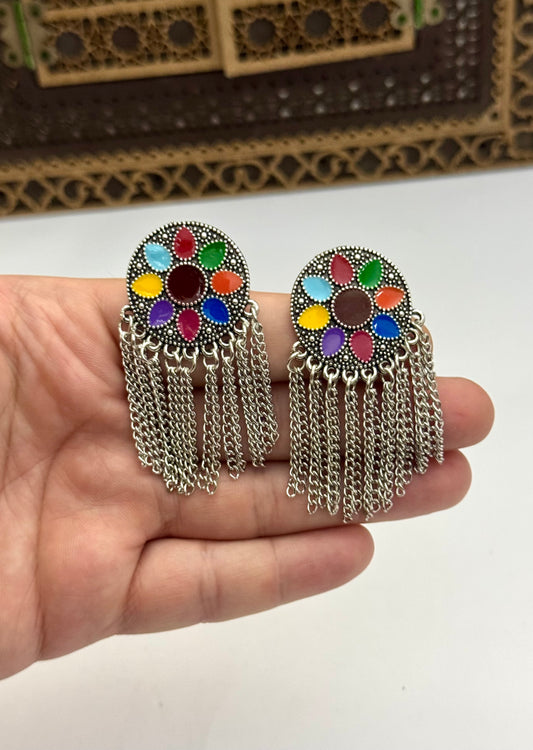 Multi Chain Earrings