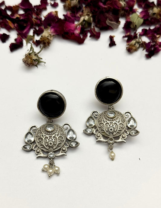 Premium oxidised Brass made Earrings
