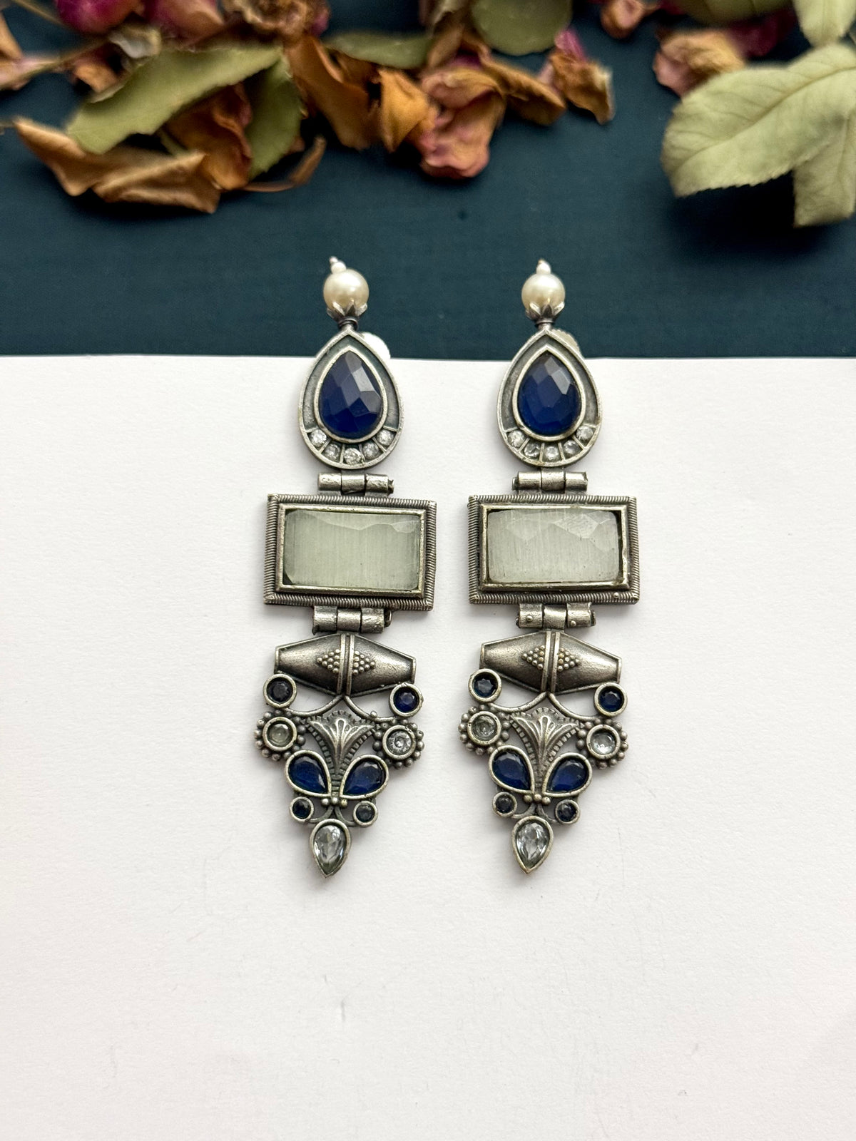 Premium oxidised Brass made Earrings