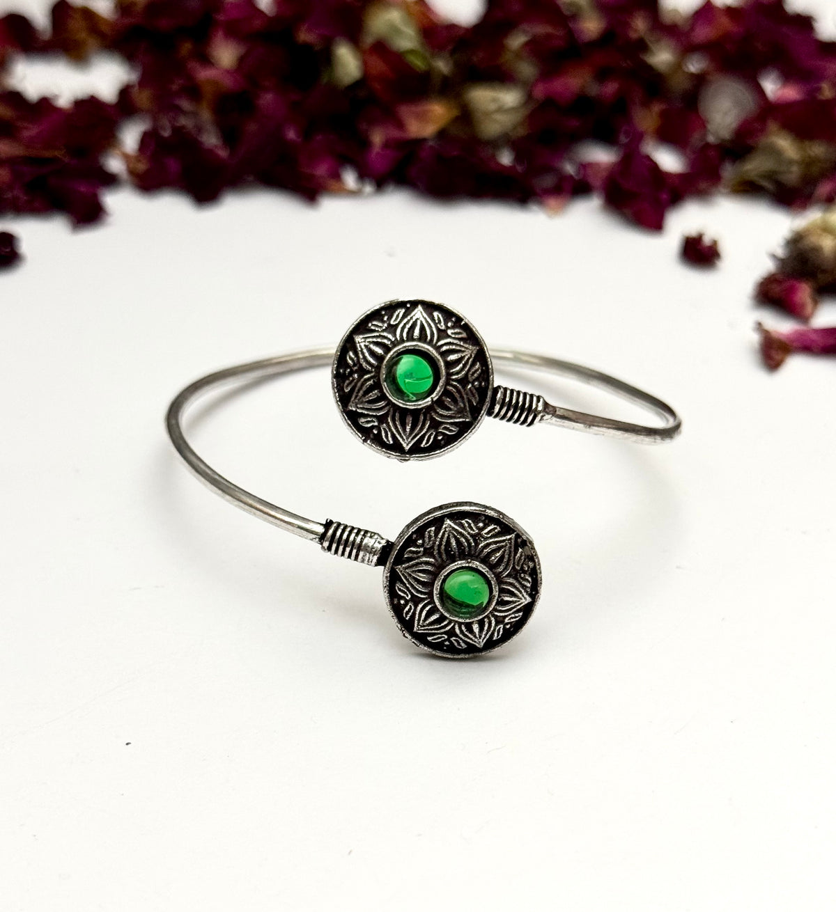 Premium oxidised Adjustable bangle
