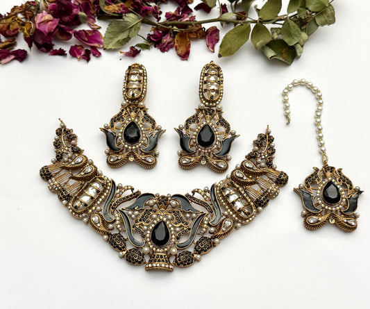 Turkish Mahnoor Necklace set