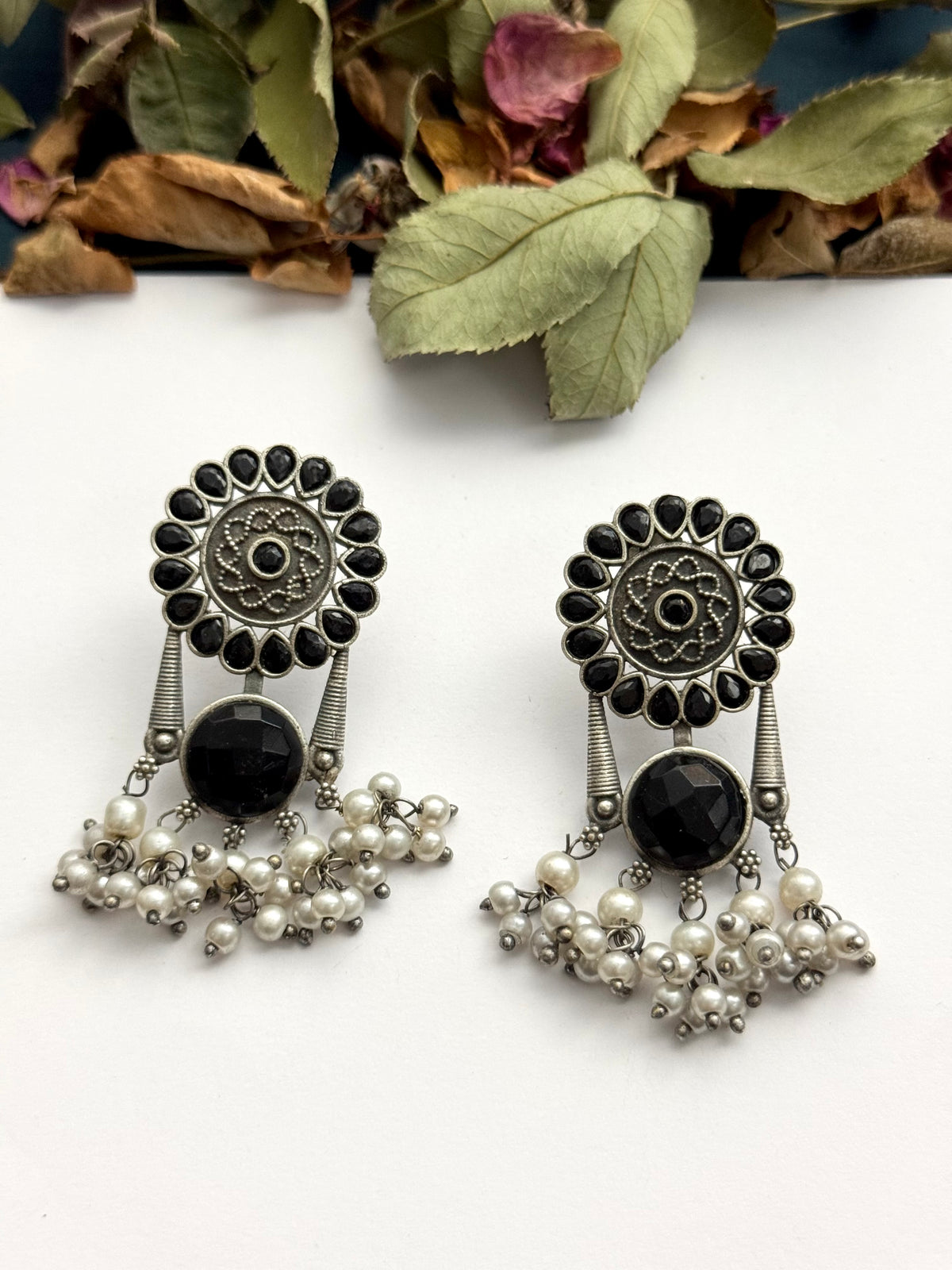 Premium Brass made Oxidised Earrings