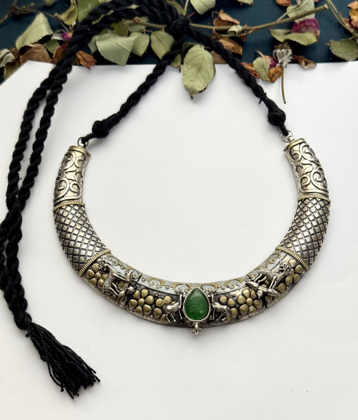 Premium Oxidised Diwar Necklace