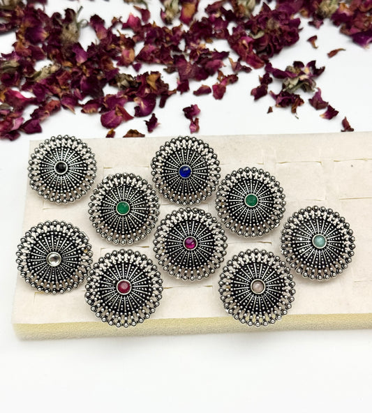 Premium Oxidised Adjustable Rings