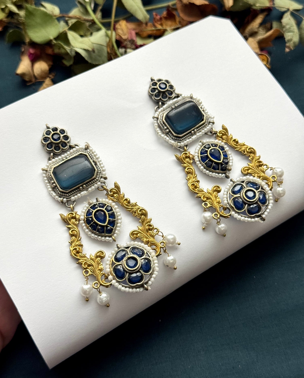 Premium Brass made Designer Oxidised Earrings