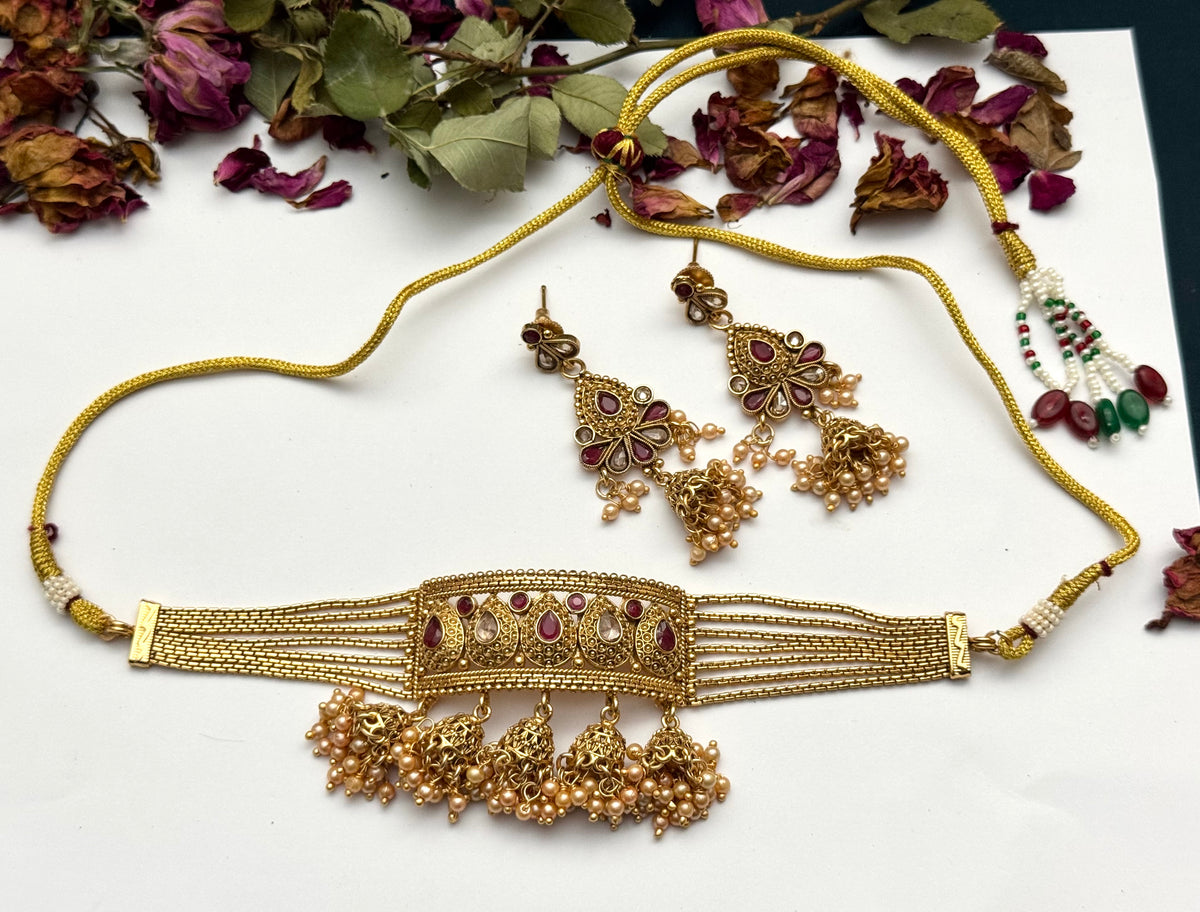 Rajwadi Brass Made Ishq Choker set