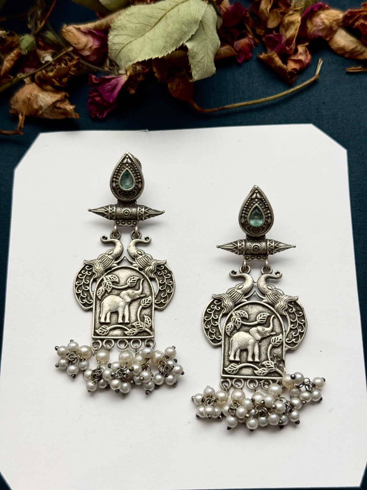 Premium Brass made Oxidised Earrings