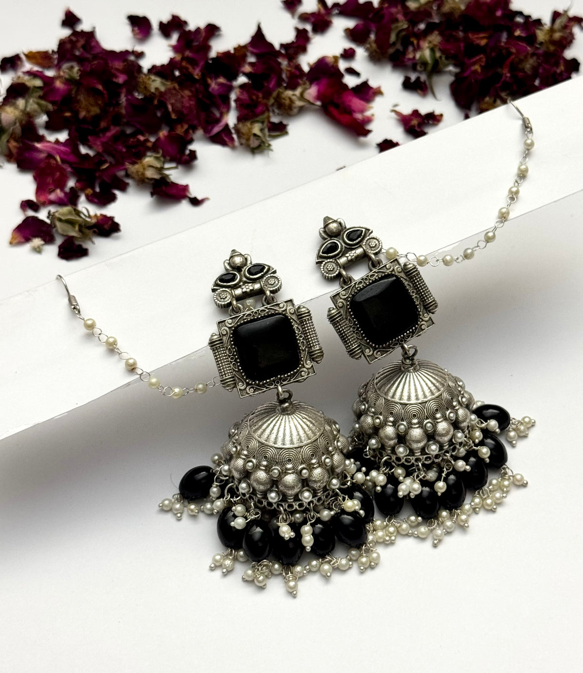 Premium oxidised Brass made Jhumka