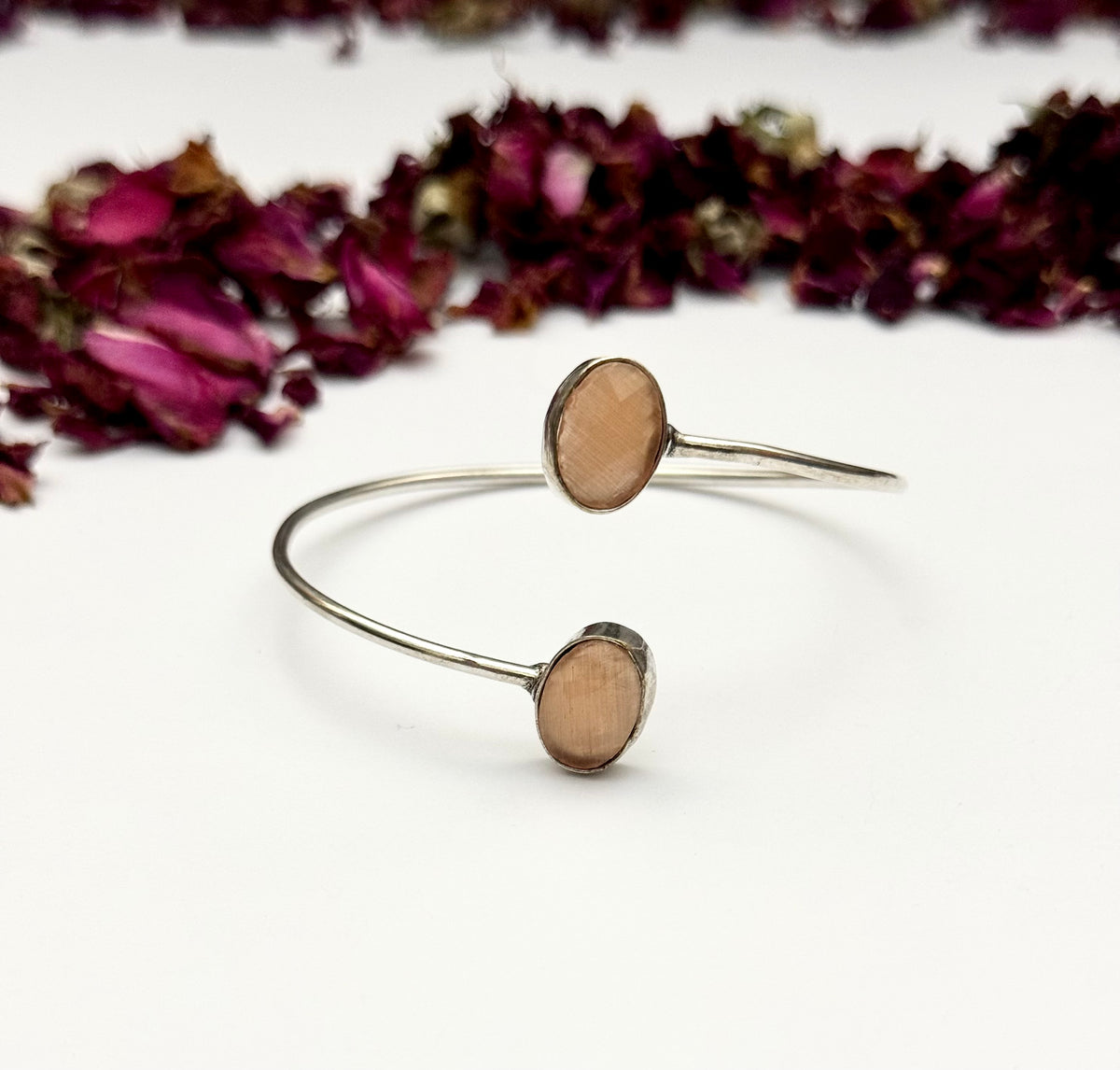 Premium German silver Oxidised Adjustable Bangle