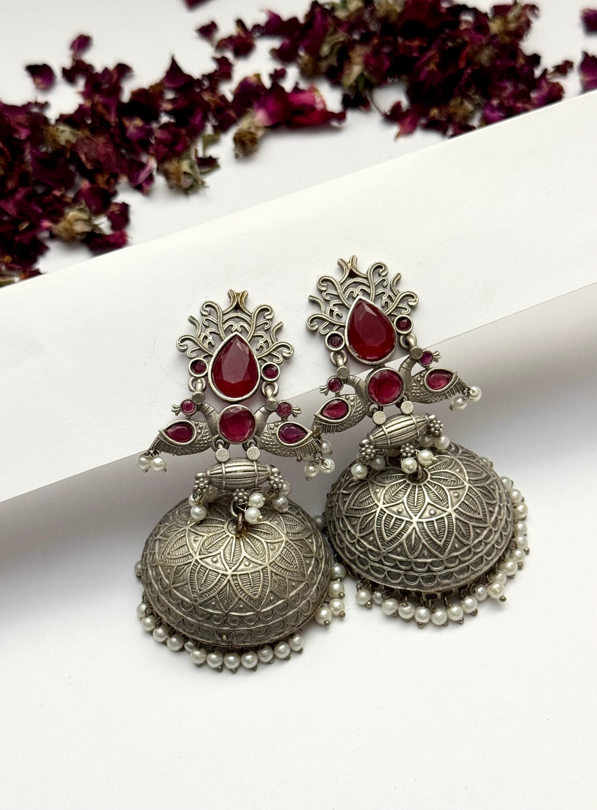 Premium Oxidised Eliana Earrings