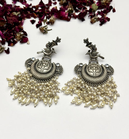 Premium oxidised Brass made Earrings