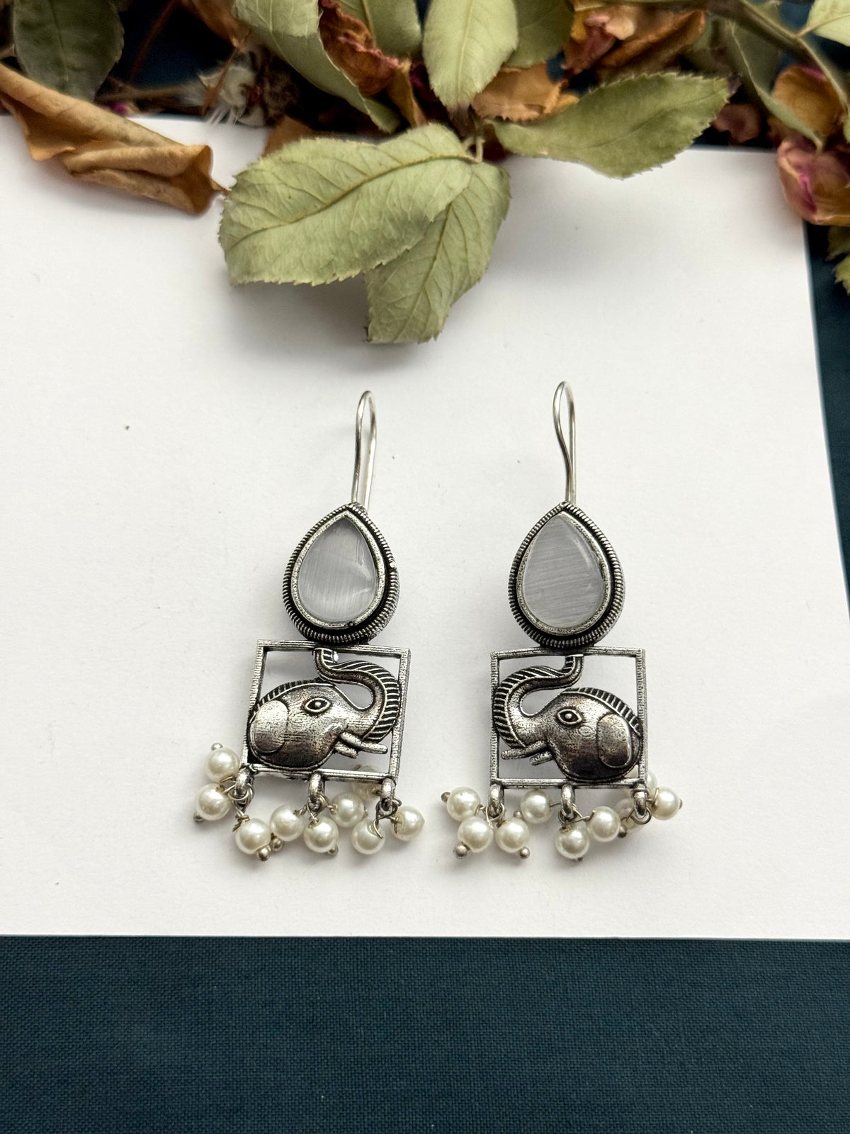 Premium brass made Oxidised Earrings