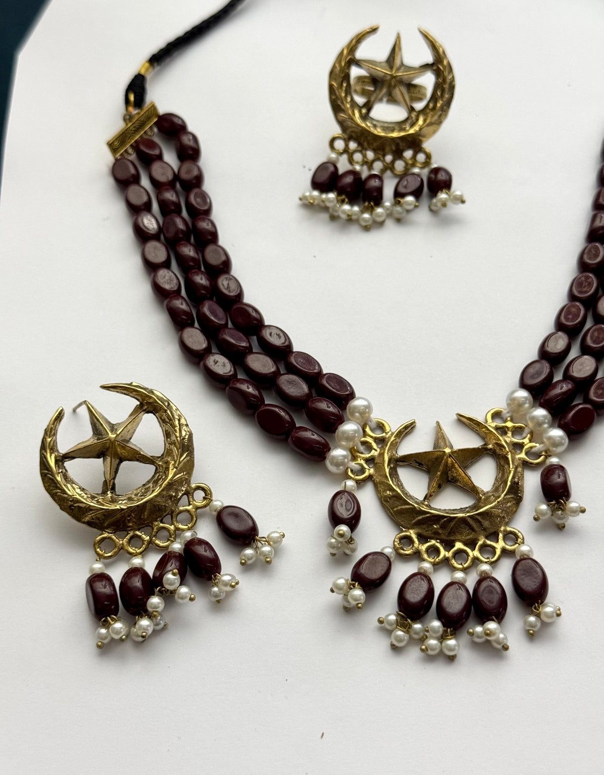 Boho Tribal Statement star Set | Antique Finish Ethnic Set for Women