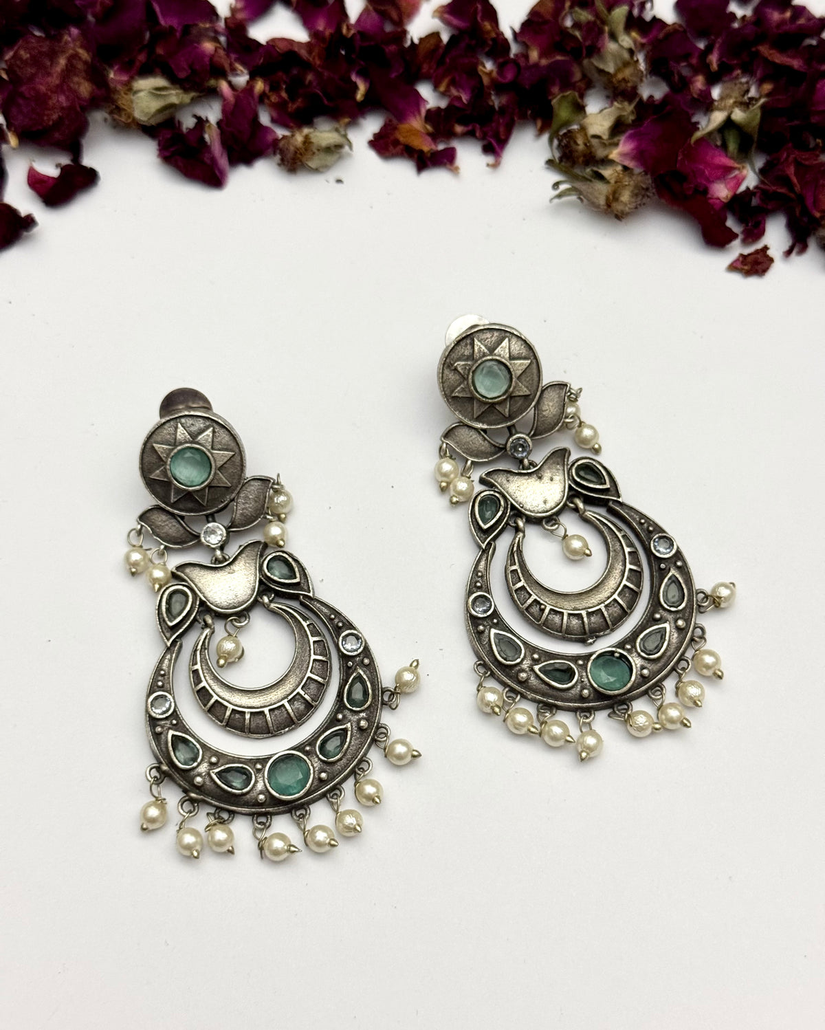 Premium brass made Oxidised Earrings