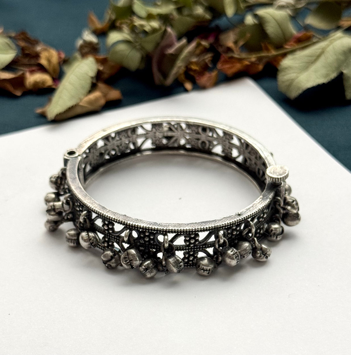 Premium Brass made oxidised openable Bangle ( size standard 2.6)