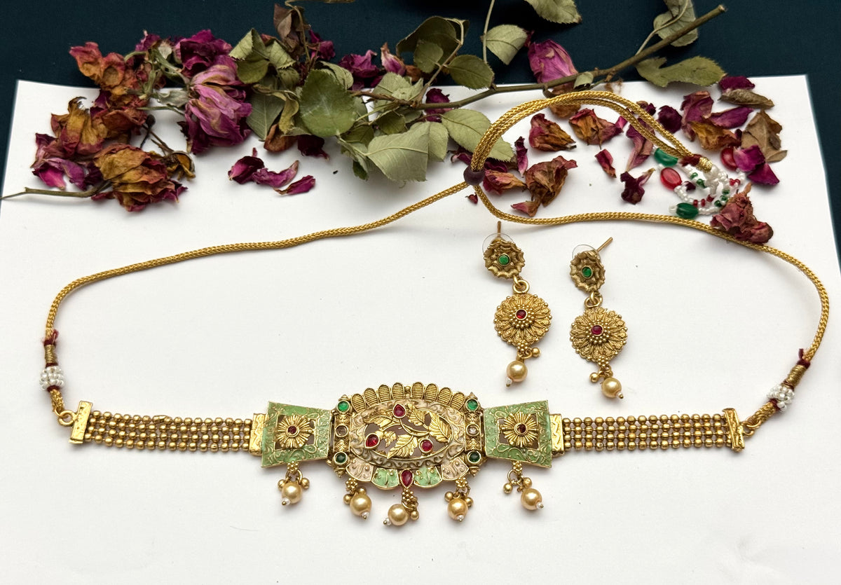 Rajwadi Choker set