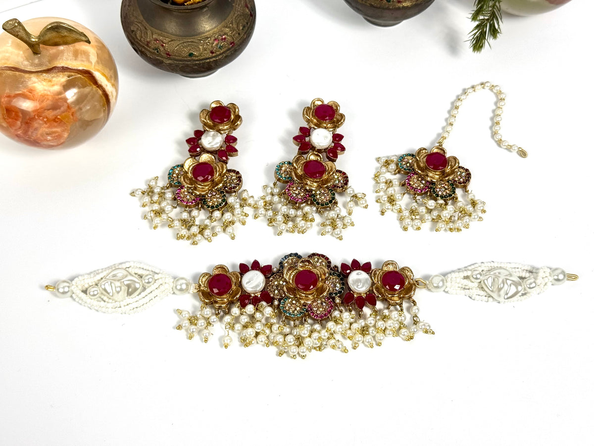 Turkish Phool Choker set