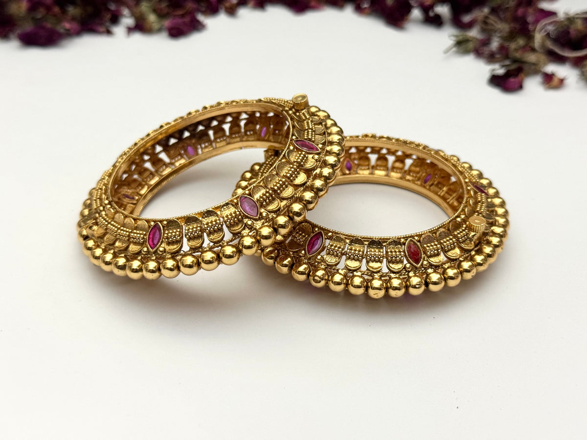 Rajwadi Brass openable Bangles pair