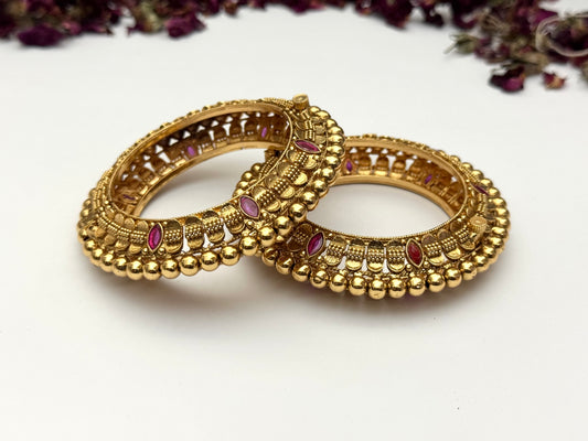 Rajwadi Brass openable Bangles pair
