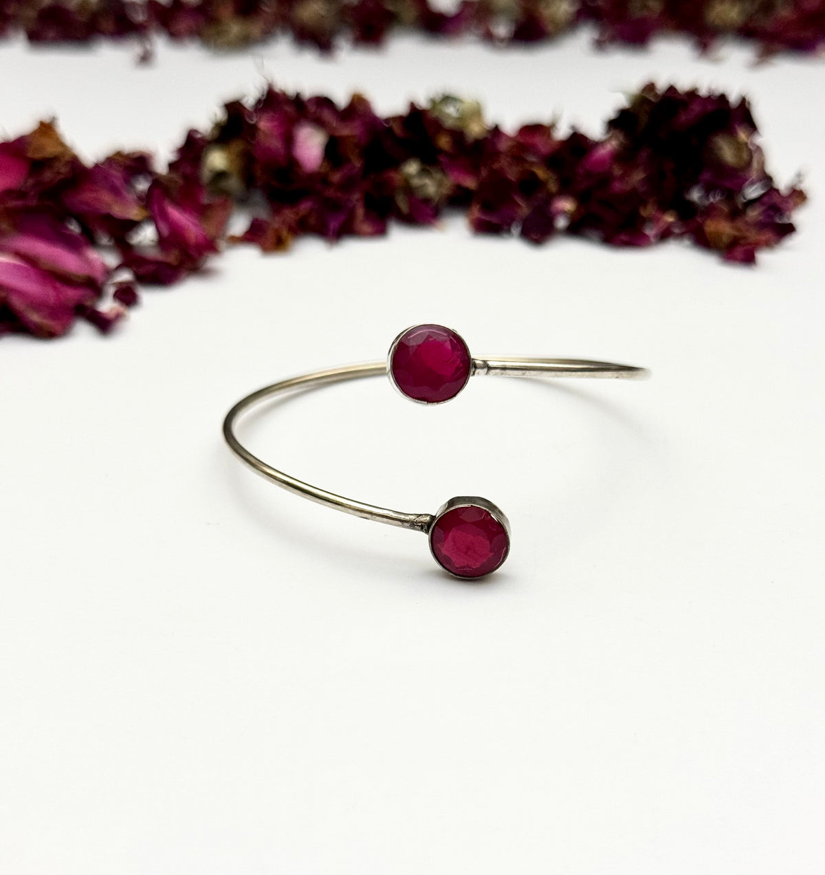 Premium German silver Oxidised Adjustable Bangle