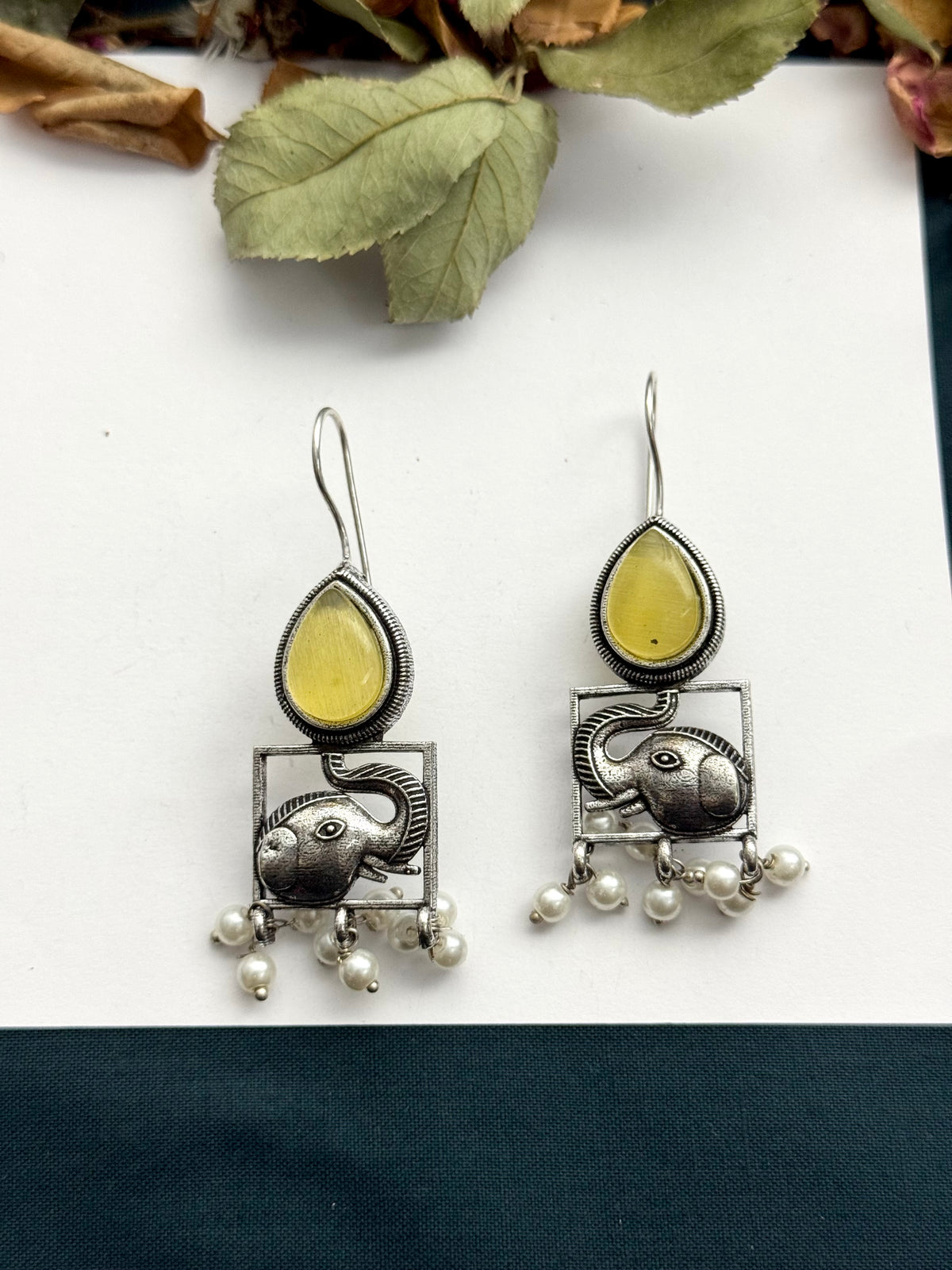 Premium brass made Oxidised Earrings