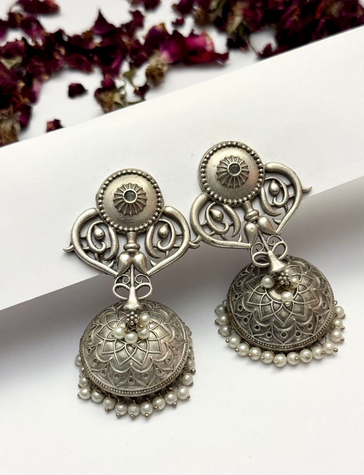 Premium Oxidised Brass made Amara Jhumkas