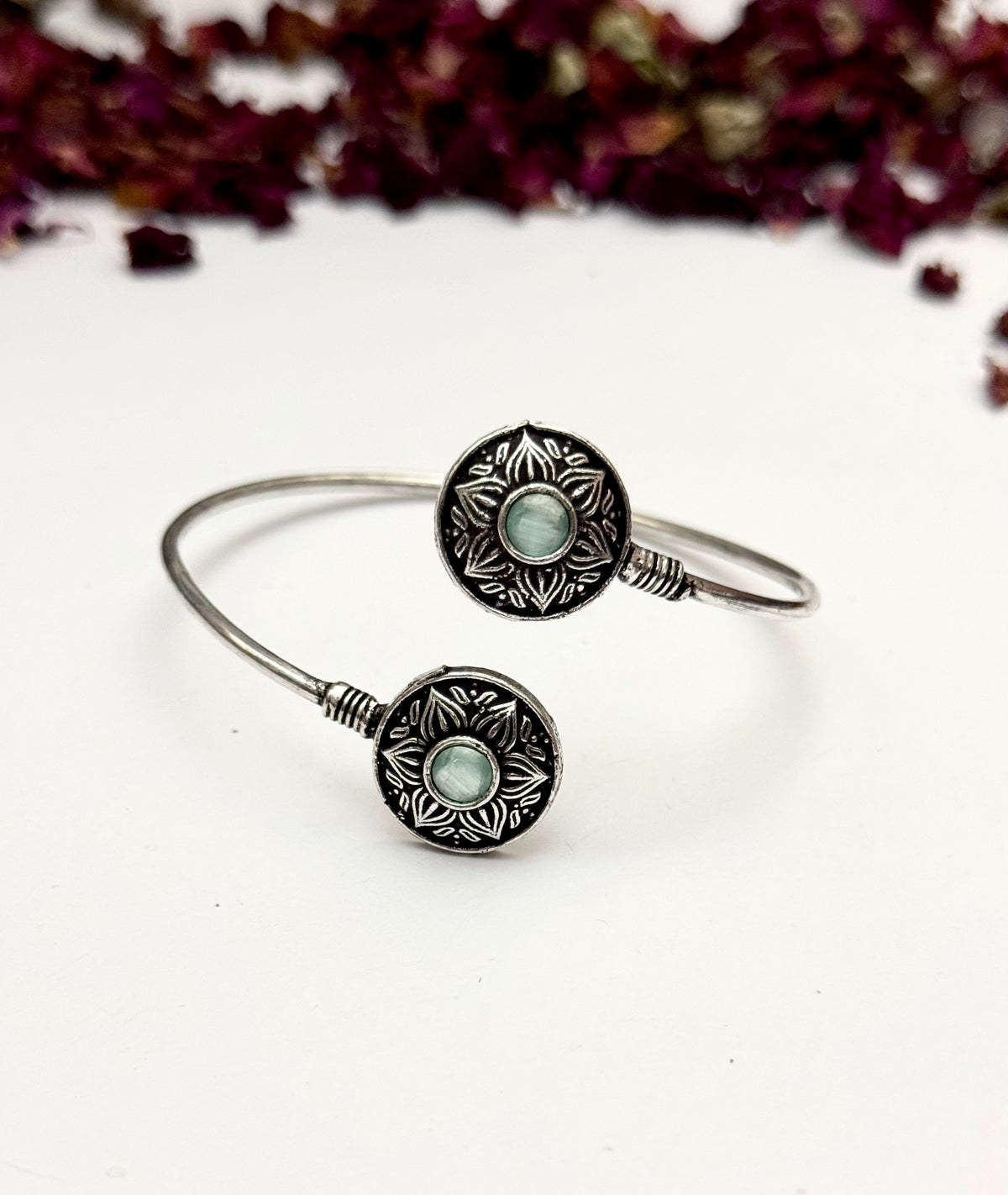 Premium oxidised Adjustable bangle