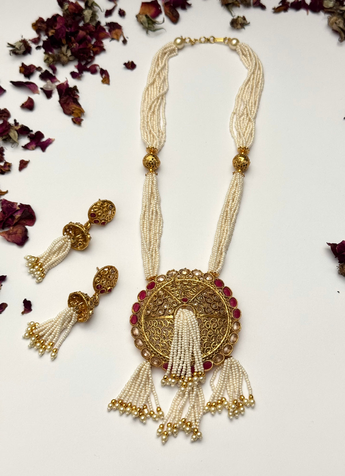Rajwadi Moti Mala set