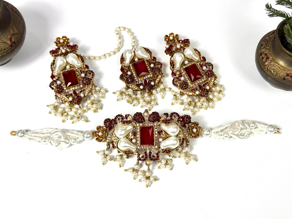 Turkish Dil Nasheen Choker set