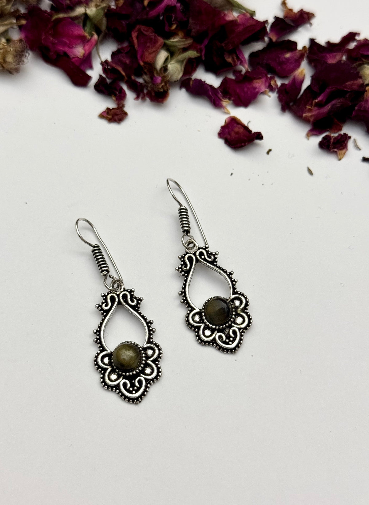 Premium brass made Oxidised Mini Earrings